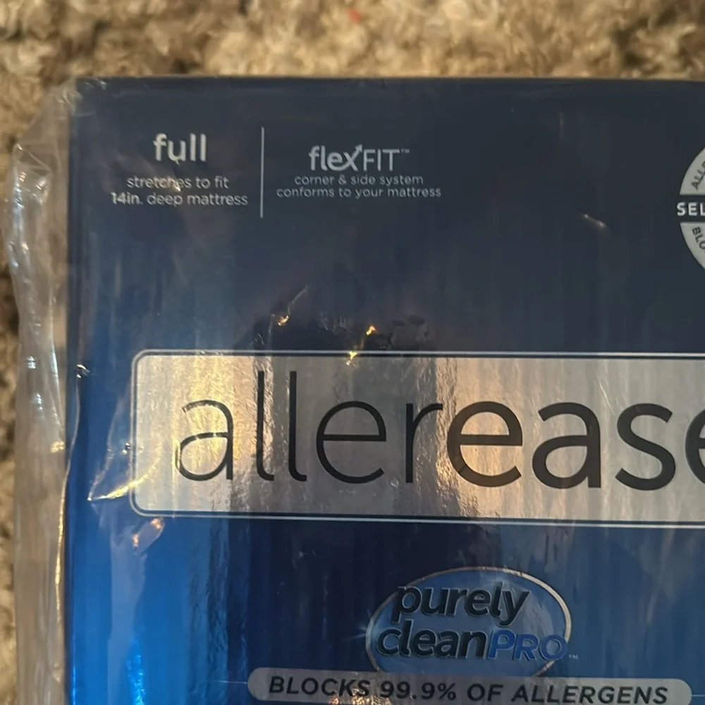 AllerEase Maximum Waterproof Allergy Relief Machine Washable Mattress Protector